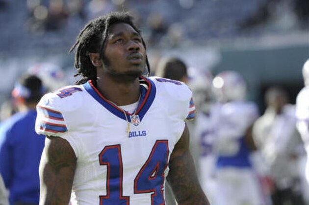 Buffalo Bills wide receiver Sammy Watkins works out prior to an NFL football game against the New York Jets, Sunday, Jan. 1, 2017, in East Rutherford, N.J. (AP Photo/Bill Kostroun)