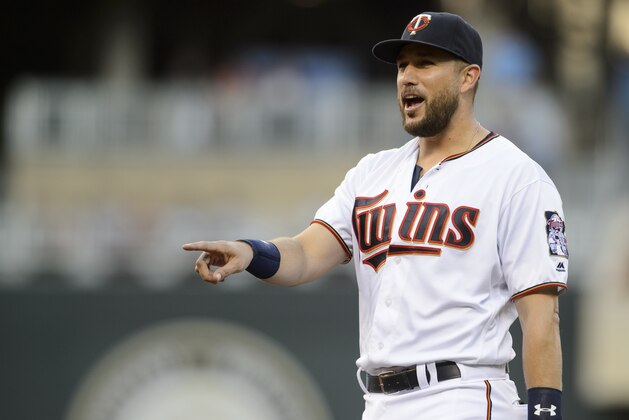 MINNEAPOLIS, MN - AUGUST 08: Trevor Plouffe #24 of the Minnesota Twins looks on before the game against the Houston Astros on August 8, 2016 at Target Field in Minneapolis, Minnesota. The Twins defeated the Astros 3-1. (Photo by Hannah Foslien/Getty Images)