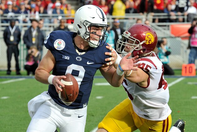 PASADENA, CA - JANUARY 02:  Defensive end Porter Gustin