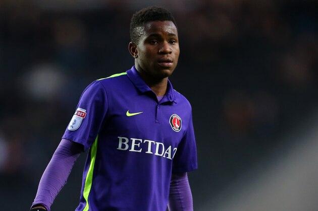 MILTON KEYNES, ENGLAND - DECEMBER 26: Ademola Lookman of Charlton Athletic during the Sky Bet League One match between Milton Keynes Dons and Charlton Athletic at StadiumMK on December 26, 2016 in Milton Keynes, England. (Photo by Catherine Ivill - AMA/Getty Images)