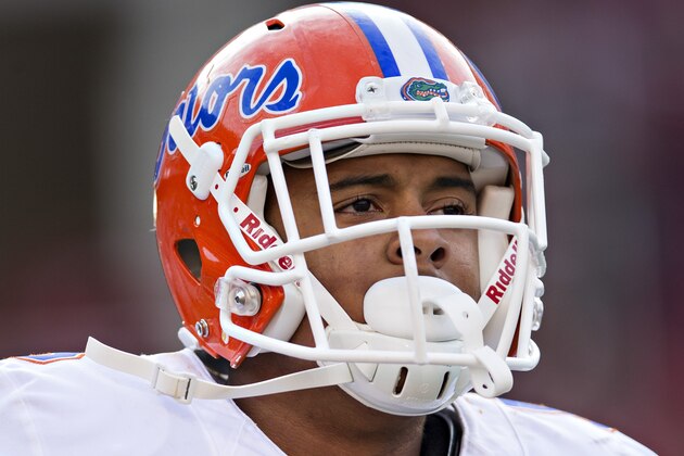 FAYETTEVILLE, AR - NOVEMBER 5:  Quincy Wilson #6 of the Florida Gators on the field during a game against the Arkansas Razorbacks at Razorback Stadium on November 5, 2016 in Fayetteville, Arkansas.  The Razorbacks defeated the Gators 31-10.  (Photo by Wesley Hitt/Getty Images)