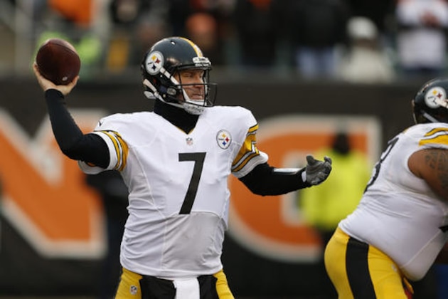 Pittsburgh Steelers quarterback Ben Roethlisberger (7) throws in the first half of an NFL football game against the Cincinnati Bengals, Sunday, Dec. 18, 2016, in Cincinnati. (AP Photo/Gary Landers)