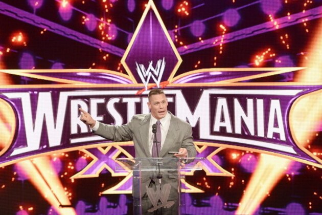 NEW YORK, NY - APRIL 01:  John Cena attends the WrestleMania 30 press conference at the Hard Rock Cafe New York on April 1, 2014 in New York City.  (Photo by Dimitrios Kambouris/Getty Images)