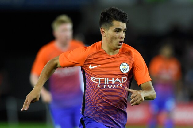 SWANSEA, WALES - SEPTEMBER 21:  Brahim Diaz of Manchester City in action during the EFL Cup Third Round match between Swansea City and Manchester City at the Liberty Stadium on September 21, 2016 in Swansea, Wales.  (Photo by Stu Forster/Getty Images)