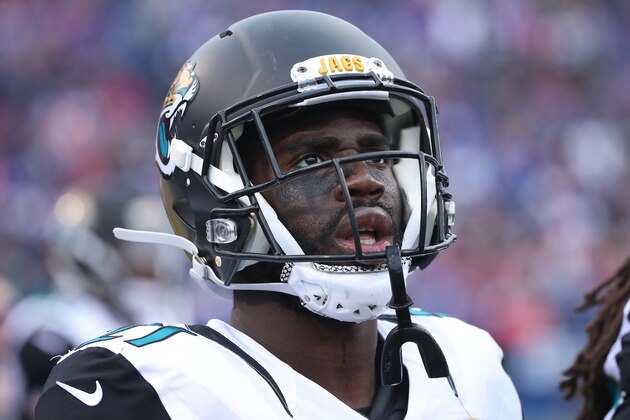 ORCHARD PARK, NY - NOVEMBER 27: Prince Amukamara #21 of the Jacksonville Jaguars looks on during NFL game action against the Buffalo Bills at New Era Field on November 27, 2016 in Orchard Park, New York. (Photo by Tom Szczerbowski/Getty Images)