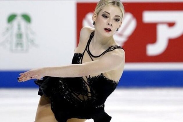 Gracie Gold competes in women's short program at the Skate America figure skating event, in Hoffman Estates, Ill., Friday, Oct. 21, 2016. (AP Photo/Nam Y. Huh)