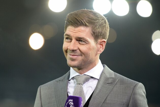 Former Liverpool and England captain Steven Gerrard, seen working for television ahead of the English Premier League football match between West Bromwich Albion and Manchester United at The Hawthorns stadium in West Bromwich, central England, on December 17, 2016.
/ AFP / Oli SCARFF / RESTRICTED TO EDITORIAL USE. No use with unauthorized audio, video, data, fixture lists, club/league logos or 'live' services. Online in-match use limited to 75 images, no video emulation. No use in betting, games or single club/league/player publications. / (Photo credit should read OLI SCARFF/AFP/Getty Images) Former Liverpool and England captain Steven Gerrard, seen working for television ahead of the English Premier League football match between West Bromwich Albion and Manchester United at The Hawthorns stadium in West Bromwich, central England, on December 17, 2016.
/ AFP / Oli SCARFF / RESTRICTED TO EDITORIAL USE. No use with unauthorized audio, video, data, fixture lists, club/league logos or 'live' services. Online in-match use limited to 75 images, no video emulation. No use in betting, games or single club/league/player publications. / (Photo credit should read OLI SCARFF/AFP/Getty Images)