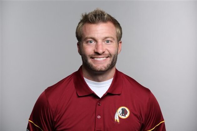 This is a 2016 photo of Sean McVay of the Washington Redskins NFL football team. This image reflects the Washington Redskins active roster as of Monday, June 13, 2016 when this image was taken. (AP Photo)