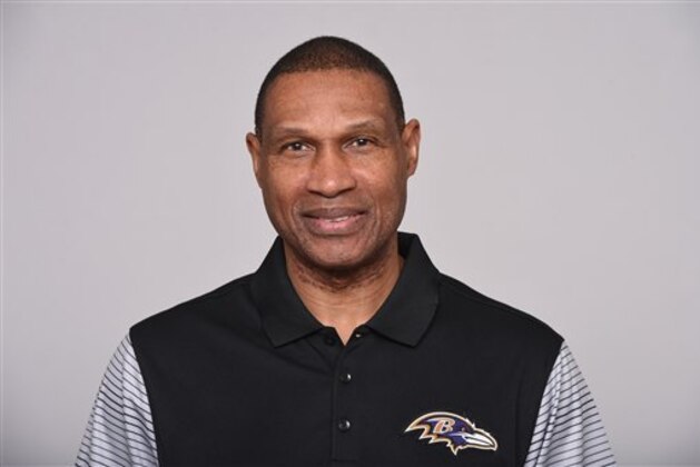 This is a 2016 photo of Leslie Frazier of the Baltimore Ravens NFL football team. This image reflects the Baltimore Ravens active roster as of Thursday, May 5, 2016 when this image was taken. (AP Photo)