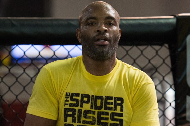 TORRANCE, CA - FEBRUARY 11:   Anderson Silva holds an open training session for fans and media at the UFC Gym on February 11, 2016 in Torrance, California. (Photo by Brandon Magnus/Zuffa LLC/Zuffa LLC via Getty Images)