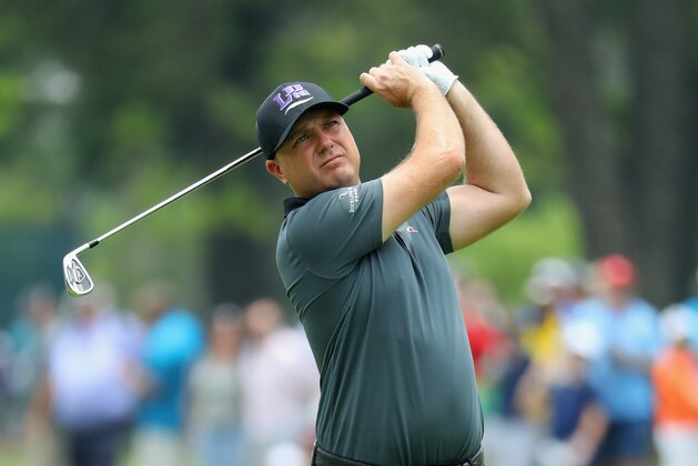 JOHANNESBURG, SOUTH AFRICA - JANUARY 14:  Graeme Storm of England plays his second shot on the fifth hole during the third round of the BMW South African Open Championship at Glendower Golf Club on January 14, 2017 in Johannesburg, South Africa.  (Photo by Warren Little/Getty Images)