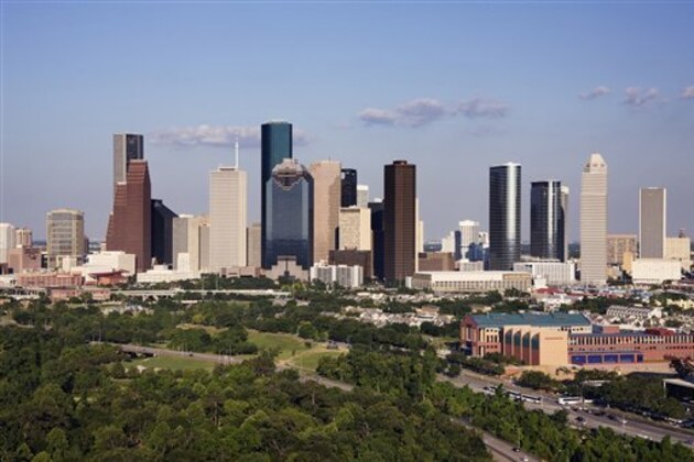 Downtown Houston Office Buildings (Blend Images via AP Images)