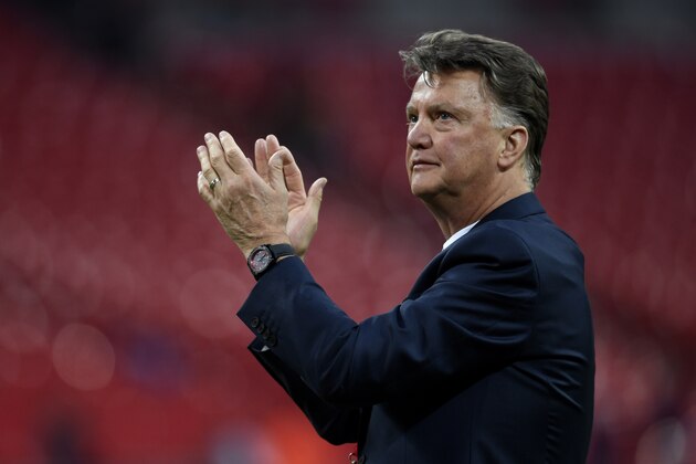 LONDON, ENGLAND - MAY 21:  Louis van Gaal Manager of Manchester United celebrates after winning The Emirates FA Cup Final match between Manchester United and Crystal Palace at Wembley Stadium on May 21, 2016 in London, England. Man Utd won 2-1 after extra time.  (Photo by Mike Hewitt/Getty Images)