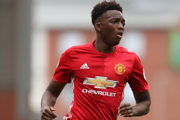 LEIGH, GREATER MANCHESTER - AUGUST 28: Matthew Willock of Manchester United during the Premier League 2 fixture between Manchester United and Chelsea at Leigh Sports Village on August 28, 2016 in Leigh, Greater Manchester. (Photo by Matthew Ashton - AMA/Getty Images) LEIGH, GREATER MANCHESTER - AUGUST 28: Matthew Willock of Manchester United during the Premier League 2 fixture between Manchester United and Chelsea at Leigh Sports Village on August 28, 2016 in Leigh, Greater Manchester. (Photo by Matthew Ashton - AMA/Getty Images)