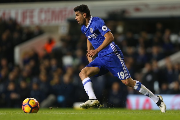 LONDON, ENGLAND - JANUARY 04: Diego Costa of Chelsea during the Premier League match between Tottenham Hotspur and Chelsea at White Hart Lane on January 4, 2017 in London, England. (Photo by Catherine Ivill - AMA/Getty Images)