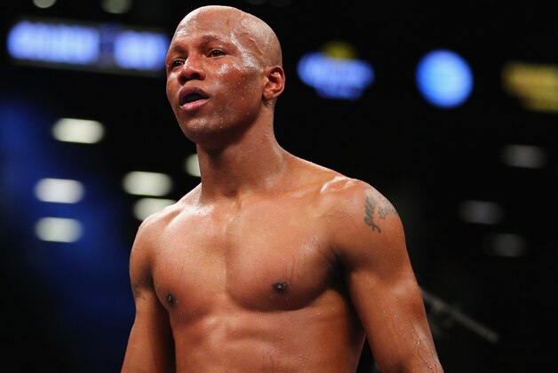 NEW YORK, NY - DECEMBER 07:  Zab Judah looks on between rounds against Paulie Malignaggi during their fight for the NABF welterweight title at the Barclays Center on December 7, 2013 in the Brooklyn Borough of New York City.  (Photo by Al Bello/Getty Images)