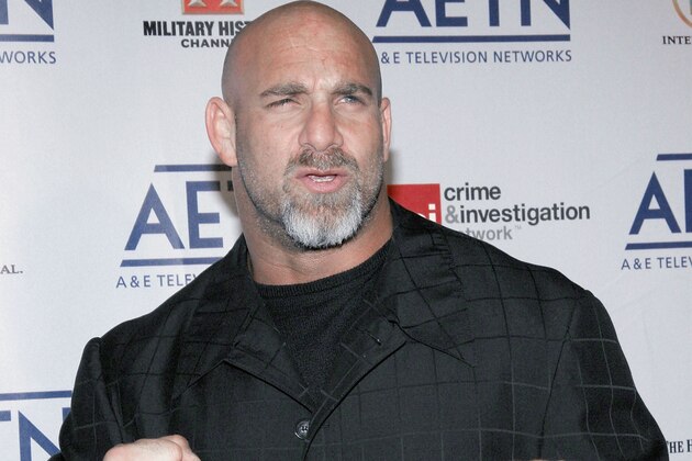 NEW YORK - APRIL 21:   Wrestler Bill Goldberg arrives to A&E Television Networks Upfront  celebration held at Rockefeller Center April 21, 2005 in New York City.  (Photo by Fernando Leon/Getty Images)