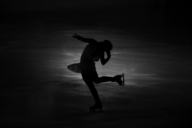 ABU DHABI, UNITED ARAB EMIRATES - JANUARY 05:  (EDITORS NOTE: This image has been edited using digital filters). A competitor in action during FBMA Trophy for Figure Skating 2017 at Zayed Sports City on January 5, 2017 in Abu Dhabi, United Arab Emirates.  (Photo by Tom Dulat/Getty Images)