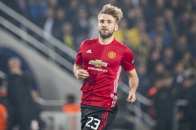Luke Shaw of Manchester United FCuring the UEFA Europa Leaguegroup A match between Fenerbahce and Manchester United on November 3, 2016 at the Sukru Saracoglu stadium in Istanbul, Turkey(Photo by VI Images via Getty Images)