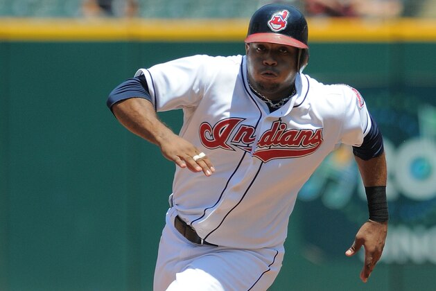 CLEVELAND - JULY 17:  Andy Marte #25 of the Cleveland Indians runs the bases against the Detroit Tigers during the first game of a double-header at Progressive Field on July 17, 2010 in Cleveland, Ohio. The Indians defeated the Tigers 4-3.  (Photo by Mark Cunningham/MLB Photos via Getty Images)