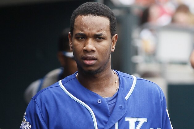 DETROIT, MI - JULY 17:  Yordano Ventura #30 of the Kansas City Royals walks through the dugout before a game against the Detroit Tigers at Comerica Park on July 17, 2016 in Detroit, Michigan. (Photo by Duane Burleson/Getty Images)
