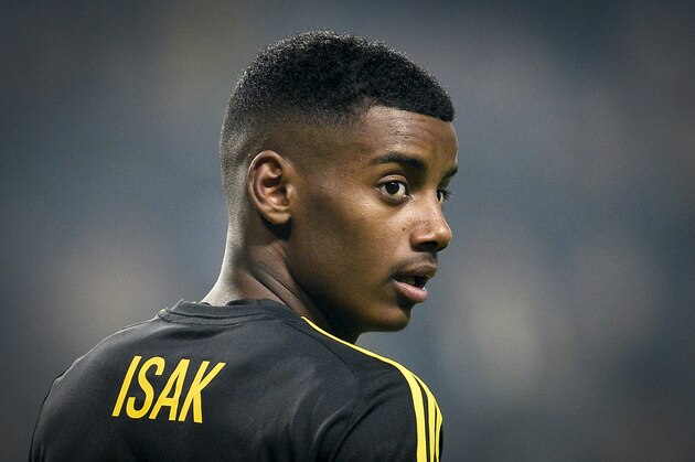 Picture taken on November 6, 2016 shows Swedish football player Alexander Isak of AIK during a Swedish soccer league match between AIK and Kalmar FF at Friends Arena in Stockholm.

Swedish football prodigy Alexander Isak -- dubbed the next Zlatan Ibrahimovic -- is on the verge of signing with German first division Bundesliga club Borussia Dortmund, snubbing an offer from Real Madrid, Swedish daily Aftonbladet reported on January 21, 2017. / AFP / TT News Agency / Anders WIKLUND / Sweden OUT        (Photo credit should read ANDERS WIKLUND/AFP/Getty Images)