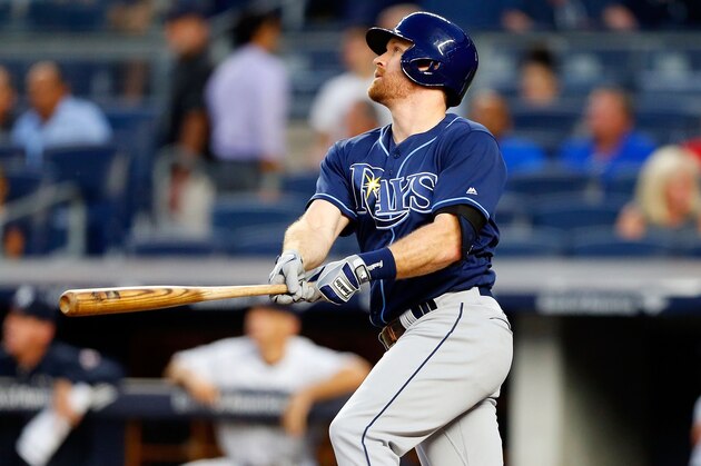 NEW YORK, NY - SEPTEMBER 08:  Logan Forsythe #11 of the Tampa Bay Rays in action against the New York Yankees at Yankee Stadium on September 8, 2016 in the Bronx borough of New York City. The Yankees defeated the Rays 5-4.  (Photo by Jim McIsaac/Getty Images)