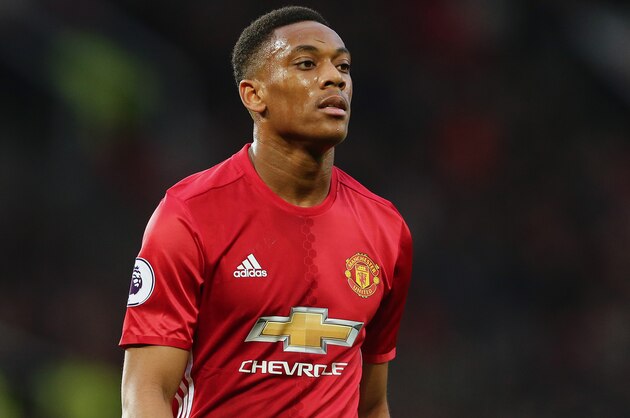 MANCHESTER, ENGLAND - DECEMBER 31: Anthony Martial of Manchester United during the Premier League match between Manchester United and Middlesbrough at Old Trafford on December 31, 2016 in Manchester, England. (Photo by James Baylis - AMA/Getty Images)