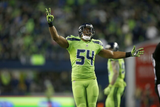 SEATTLE, WA - DECEMBER 15: Middle linebacker Bobby Wagner #54 of the Seattle Seahawks celebrates after a play against the Los Angeles Rams at CenturyLink Field on December 15, 2016 in Seattle, Washington. (Photo by Otto Greule Jr/Getty Images) SEATTLE, WA - DECEMBER 15: Middle linebacker Bobby Wagner #54 of the Seattle Seahawks celebrates after a play against the Los Angeles Rams at CenturyLink Field on December 15, 2016 in Seattle, Washington. (Photo by Otto Greule Jr/Getty Images)