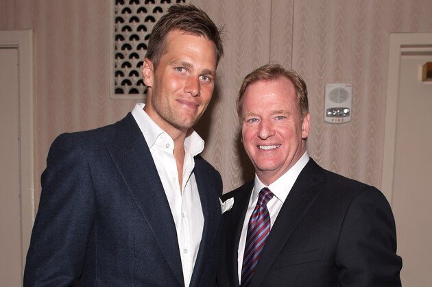 NEW YORK, NY - JUNE 13:  NFL player Tom Brady (L) and NFL Commissioner Roger Goodell attend the 2013 Carnegie Hall Medal Of Excellence Gala at The Waldorf=Astoria on June 13, 2013 in New York City.  (Photo by D Dipasupil/Getty Images)