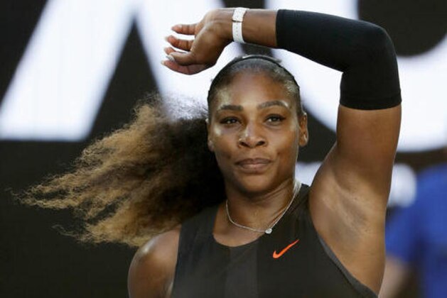 United States' Serena Williams celebrates after defeating Croatia's Mirjana Lucic-Baroni during their semifinal at the Australian Open tennis championships in Melbourne, Australia, Thursday, Jan. 26, 2017. (AP Photo/Dita Alangkara)