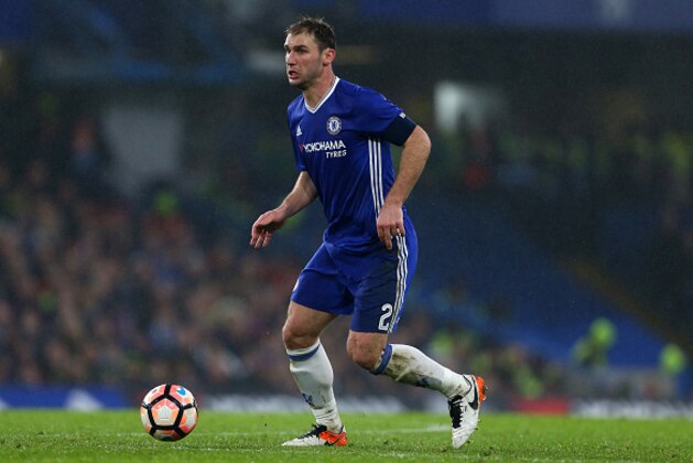 LONDON, ENGLAND - JANUARY 08: Branislav Ivanovic of Chelsea during the Emirates FA Cup Third Round between Chelsea and Peterborough United at Stamford Bridge on January 8, 2017 in London, England. (Photo by Catherine Ivill - AMA/Getty Images)