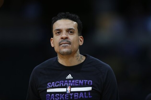 Sacramento Kings forward Matt Barnes (22) in the first half of an NBA basketball game Tuesday, Jan. 3,  in Denver. (AP Photo/David Zalubowski)