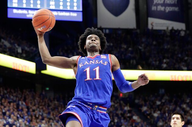 LEXINGTON, KY - JANUARY 28:  Josh Jackson #11 of the Kansas Jayhawks shoots the ball against the Kentucky Wildcats during the game against at Rupp Arena on January 28, 2017 in Lexington, Kentucky.  (Photo by Andy Lyons/Getty Images)