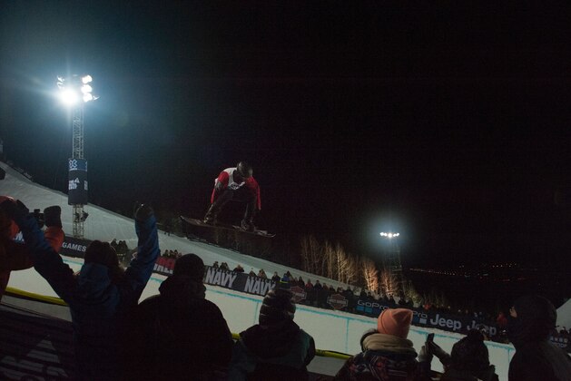 Shaun White of the US flies out of the superpipe during the men's SBD superPipe finals during X Games Aspen 2017 at Buttermilk Mountain in Aspen, Colorado on January 26, 2017.  / AFP / Jason Connolly        (Photo credit should read JASON CONNOLLY/AFP/Getty Images)
