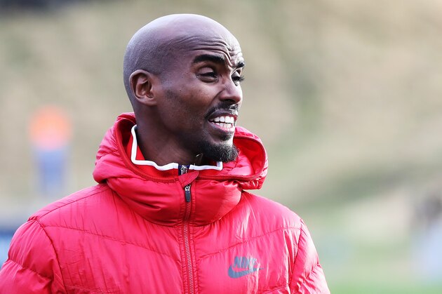 EDINBURGH, SCOTLAND - JANUARY 06:  Sir Mo Farah poses for photographs in Holyrood Park prior to tomorrow's Great Edinburgh X Country on January 6, 2017 in Edinburgh, Scotland. (Photo by Ian MacNicol/Getty Images)