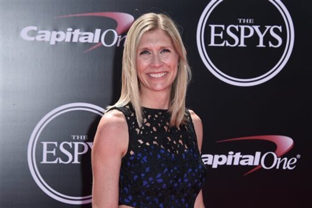 Marie Tillman arrives at the ESPY Awards at the Microsoft Theater on Wednesday, July 13, 2016, in Los Angeles. (Photo by Jordan Strauss/Invision/AP)