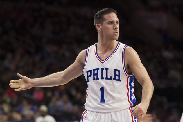 PHILADELPHIA, PA - JANUARY 24: T.J. McConnell #1 of the Philadelphia 76ers reacts in the third quarter against the Los Angeles Clippers at the Wells Fargo Center on January 24, 2017 in Philadelphia, Pennsylvania. The 76ers defeated the Clippers 121-110. NOTE TO USER: User expressly acknowledges and agrees that, by downloading and or using this photograph, User is consenting to the terms and conditions of the Getty Images License Agreement. (Photo by Mitchell Leff/Getty Images)