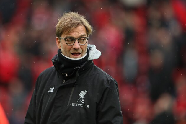 LIVERPOOL, ENGLAND - JANUARY 28: Jurgen Klopp the head coach / manager of Liverpool during The Emirates FA Cup Fourth Round between Liverpool and Wolverhampton Wanderers at Anfield on January 28, 2017 in Liverpool, England. (Photo by Matthew Ashton - AMA/Getty Images)