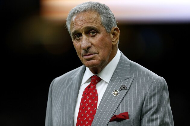NEW ORLEANS, LA - SEPTEMBER 26:  Atlanta Falcons owner Arthur Blank is seen before a game against the New Orleans Saints at the Mercedes-Benz Superdome on September 26, 2016 in New Orleans, Louisiana.  (Photo by Jonathan Bachman/Getty Images)