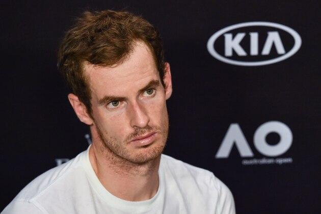 Britain's Andy Murray speaks during a press conference after his defeat against Germany's Mischa Zverev during their men's singles fourth round match on day seven of the Australian Open tennis tournament in Melbourne on January 22, 2017. / AFP / PAUL CROCK / IMAGE RESTRICTED TO EDITORIAL USE - STRICTLY NO COMMERCIAL USE        (Photo credit should read PAUL CROCK/AFP/Getty Images)