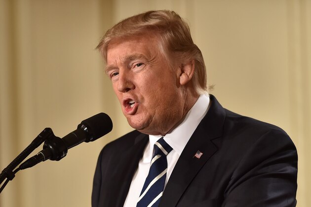 US President Donald Trump speaks as he announces his nominee to the Supreme Court at the White House in Washington, DC, on January 31, 2017.
President Donald Trump nominated federal appellate judge Neil Gorsuch as his Supreme Court nominee, tilting the balance of the court back in the conservatives' favor. / AFP / Nicholas Kamm        (Photo credit should read NICHOLAS KAMM/AFP/Getty Images)