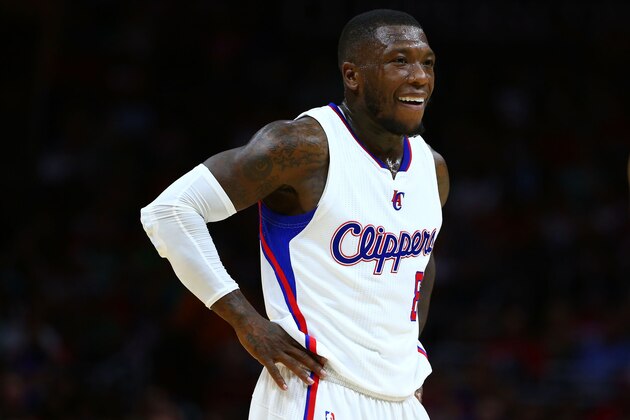 LOS ANGELES, CA - MARCH 17:  Nate Robinson #8 of the Los Angeles Clippers looks on during the NBA game against the Charlotte Hornets at Staples Center on March 17, 2015 in Los Angeles, California. The Clippers defeated the Hornets 99-92. NOTE TO USER: User expressly acknowledges and agrees that, by downloading and/or using this photograph, user is consenting to the terms and conditions of the Getty Images License Agreement.  (Photo by Victor Decolongon/Getty Images)