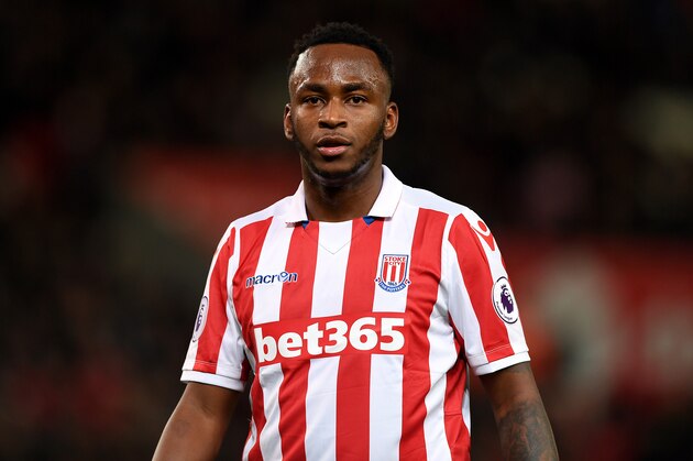 STOKE ON TRENT, ENGLAND - FEBRUARY 01:  Saido Berahino of Stoke City during the Premier League match between Stoke City and Everton at Bet365 Stadium on February 1, 2017 in Stoke on Trent, England.  (Photo by Gareth Copley/Getty Images)