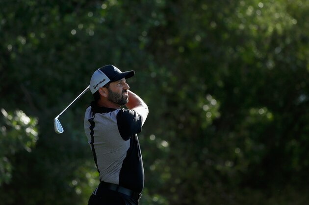 DUBAI, UNITED ARAB EMIRATES - FEBRUARY 04:  Sergio Garcia of Spain tees off on the 7th hole during the third round of the Omega Dubai Desert Classic on the Majlis Course at Emirates Golf Club on February 4, 2017 in Dubai, United Arab Emirates.  (Photo by Francois Nel/Getty Images)