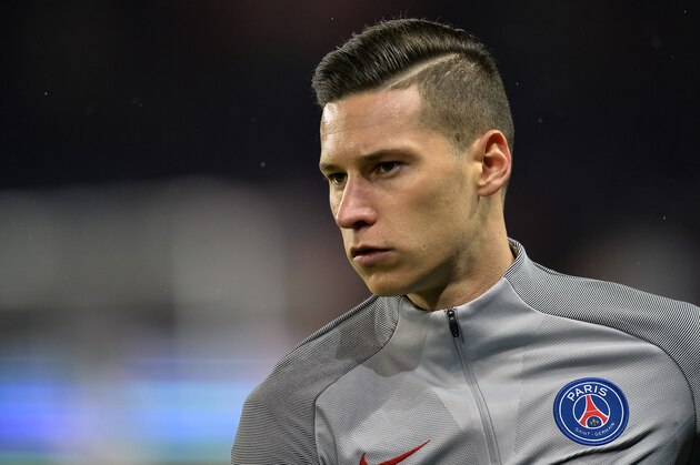 PARIS, FRANCE - JANUARY 29:  Julian Draxler of Paris Saint-Germain reacts during warmup before the French Ligue 1 match between Paris Saint Germain and Monaco at Parc des Princes on January 29, 2017 in Paris, France.  (Photo by Aurelien Meunier/Getty Images)