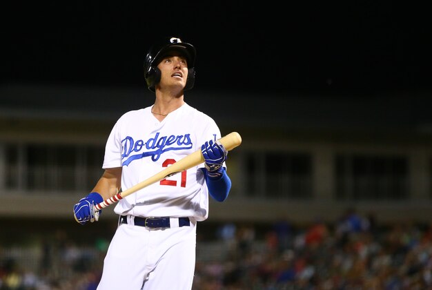 Nov 5, 2016; Surprise, AZ, USA; West infielder Cody Bellinger of the Los Angeles Dodgers during the Arizona Fall League Fall Stars game at Surprise Stadium. Mandatory Credit: Mark J. Rebilas-USA TODAY Sports