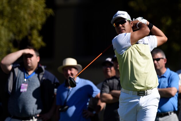 SCOTTSDALE, AZ - FEBRUARY 05:  Hideki Matsuyama of Japan plays his tee shot on the fifth hole during the final round of the Waste Management Phoenix Open at TPC Scottsdale on February 5, 2017 in Scottsdale, Arizona.  (Photo by Jared C. Tilton/Getty Images)