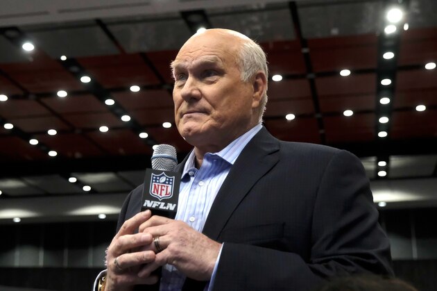 HOUSTON, TX - FEBRUARY 02:  TV host and former NFL player Terry Bradshaw speaks at the Pepsi Zero Sugar Super Bowl LI Halftime Show Press Conference on February 2, 2017 in Houston, Texas.  (Photo by Frazer Harrison/Getty Images)