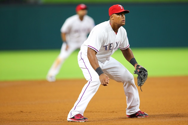 ARLINGTON, TX - SEPTEMBER 26: Adrian Beltre #29 of the Texas Rangers in action in the third inning against the Milwaukee Brewers at Globe Life Park in Arlington on September 26, 2016 in Arlington, Texas. (Photo by Rick Yeatts/Getty Images)